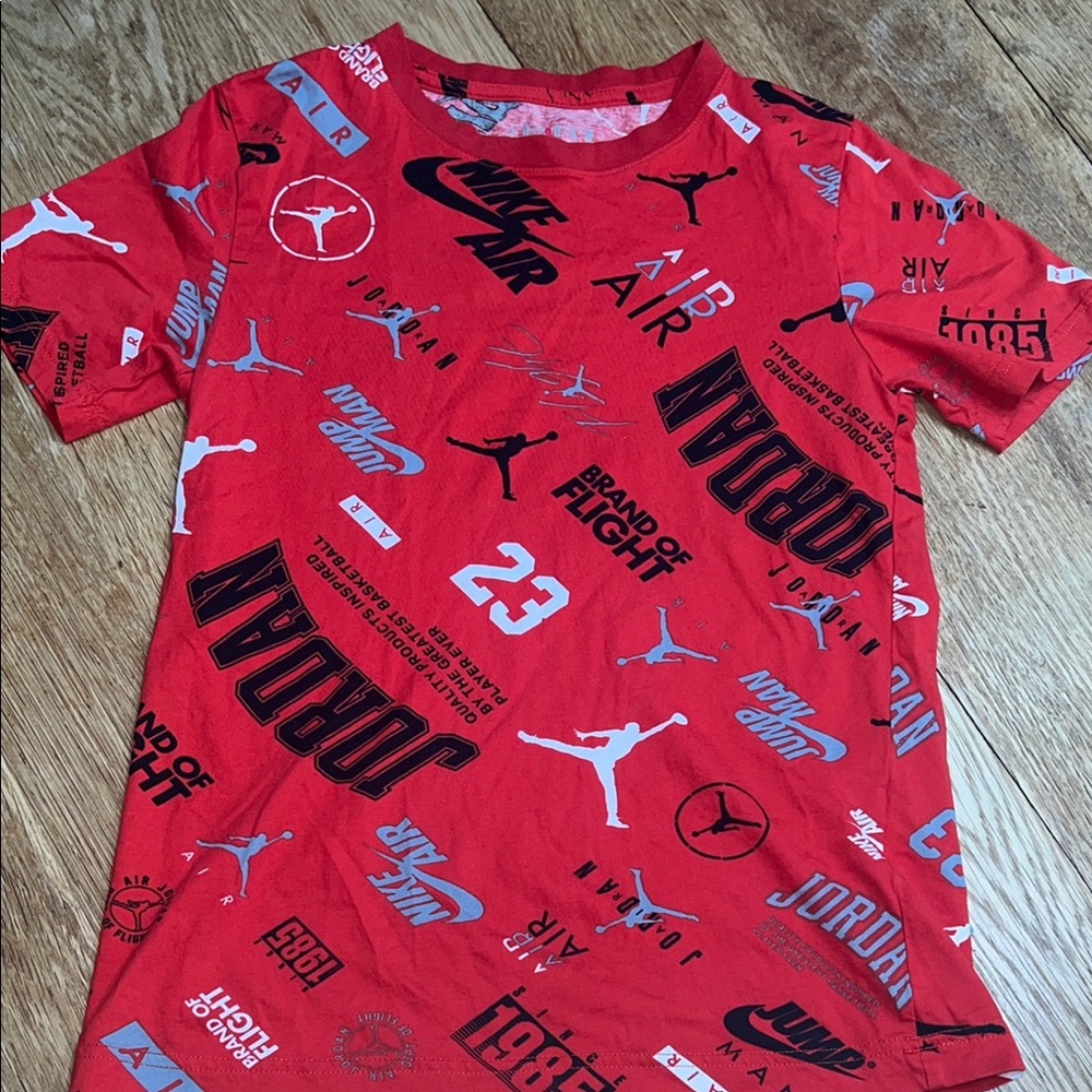 Red Nike Jordan Graphic T-Shirt